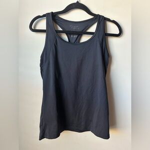 Champion Tank Top Womens S Black Stretch Built In Bra Performance Workout